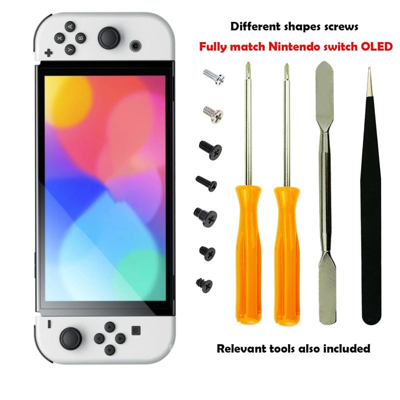 CTHTBZ Replacement Screwdriver Set Opening Tools Repair Kits for Nintendo Switch OLED Console with Screws Tweezers - Image 3